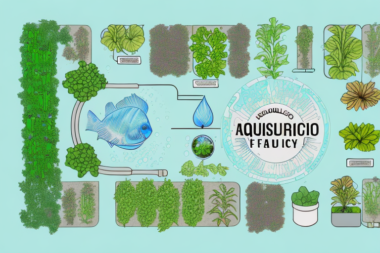 An aquaponics system with specialty crops growing in it
