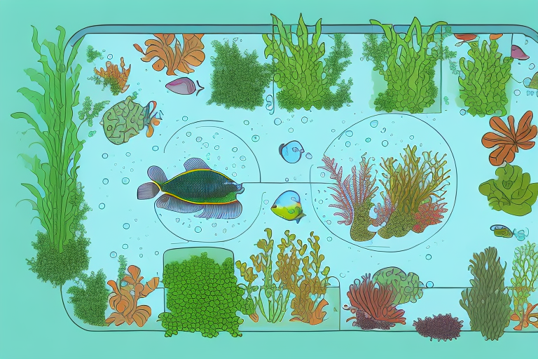 An aquaponics system with fish and plants that are suited to the local regulations