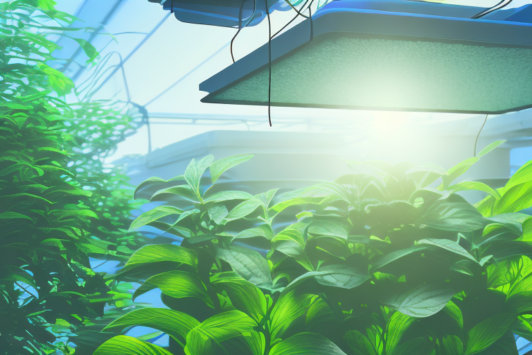 A plant in an aquaponics system