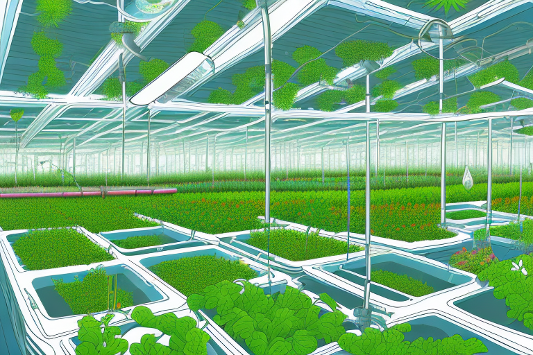 An aquaponics farm with innovative techniques for maximizing production and space efficiency