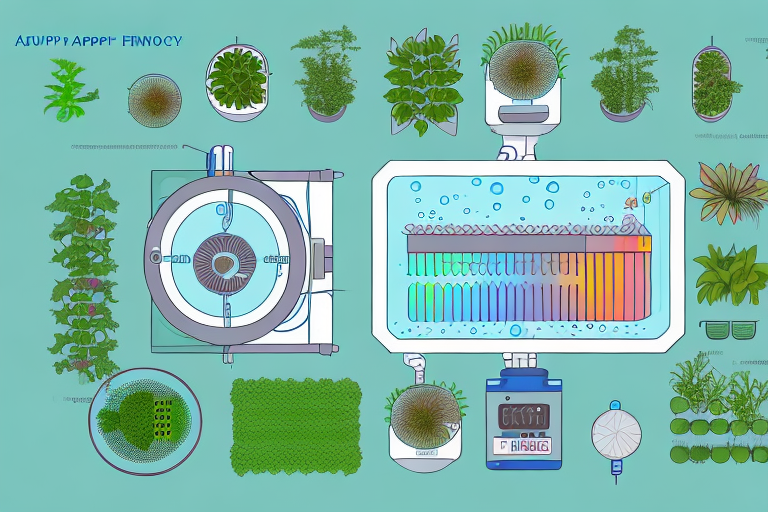 An aquaponics farm with technology such as sensors