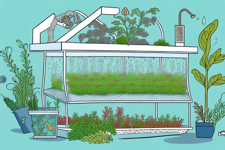 A fully-functioning aquaponics system
