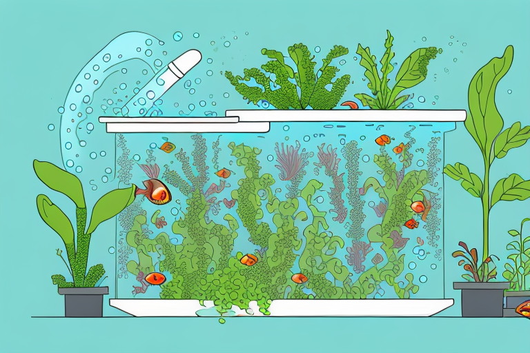 A self-sustaining aquaponics system with plants and fish