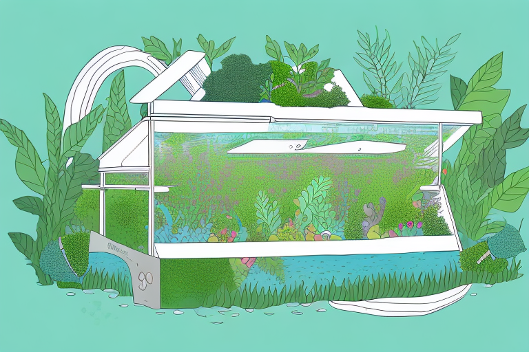A sustainable aquaponics system in a natural environment