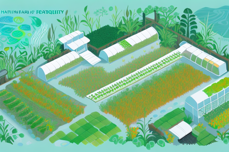 An aquaponics farm with a focus on sustainability and environmental protection