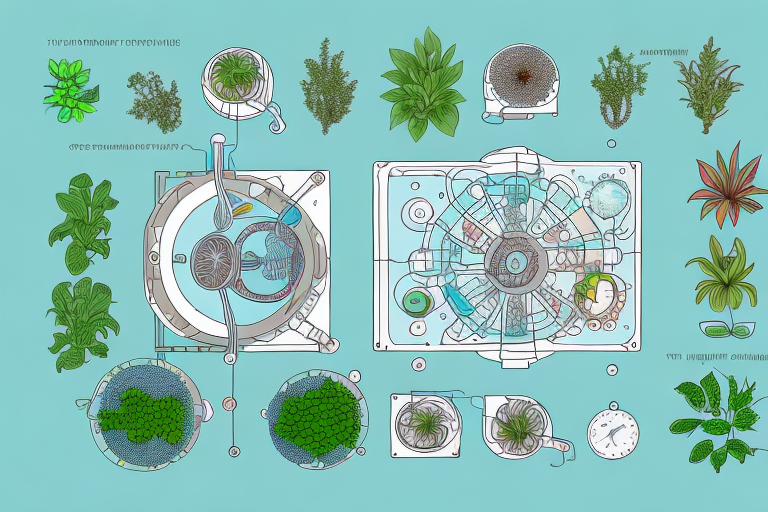 An aquaponics system with automated components