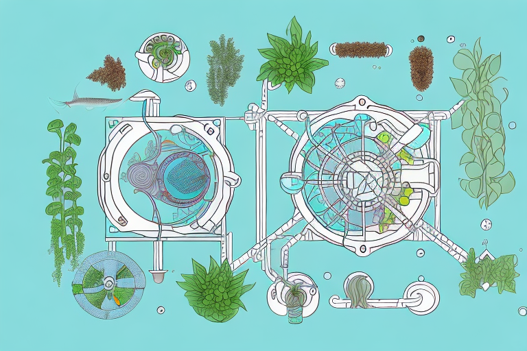 An aquaponics system with automated components