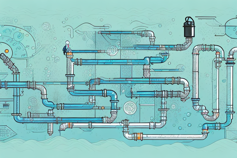 A large industrial aquaponics system