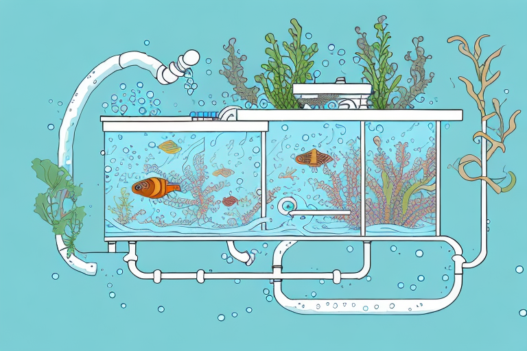 A connected aquaponics system with automated components