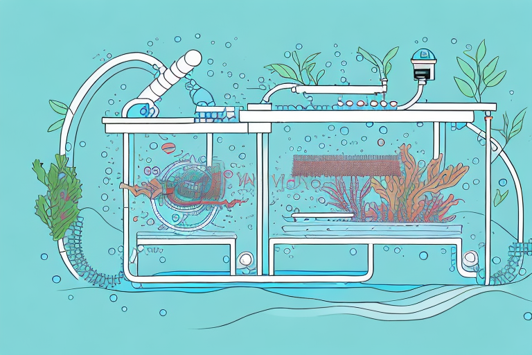 A modern aquaponics system with automated machinery and technology