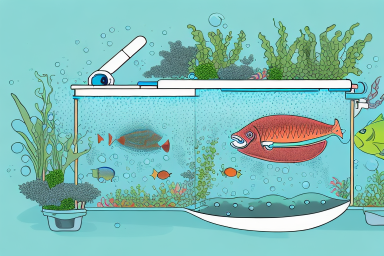 A fishless aquaponics system