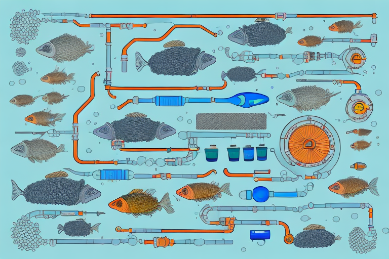 A recirculating aquaculture system (ras) with components such as tanks