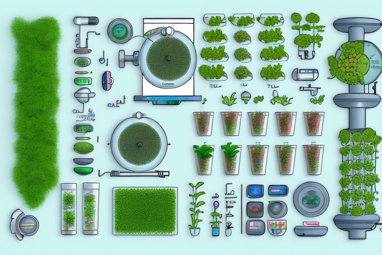 A hydroponic system with a nutrient film technique setup