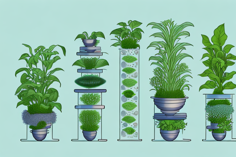 A three-tiered system of plants in water