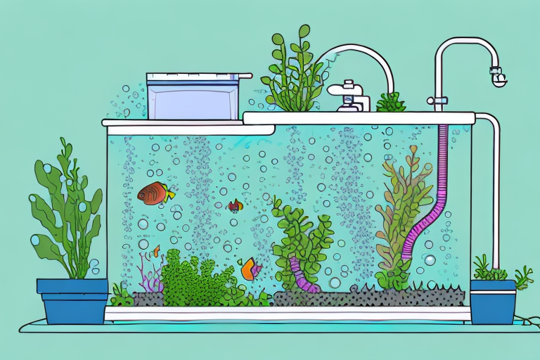 A recirculating aquaponics system