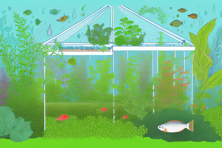 A healthy aquaponic garden